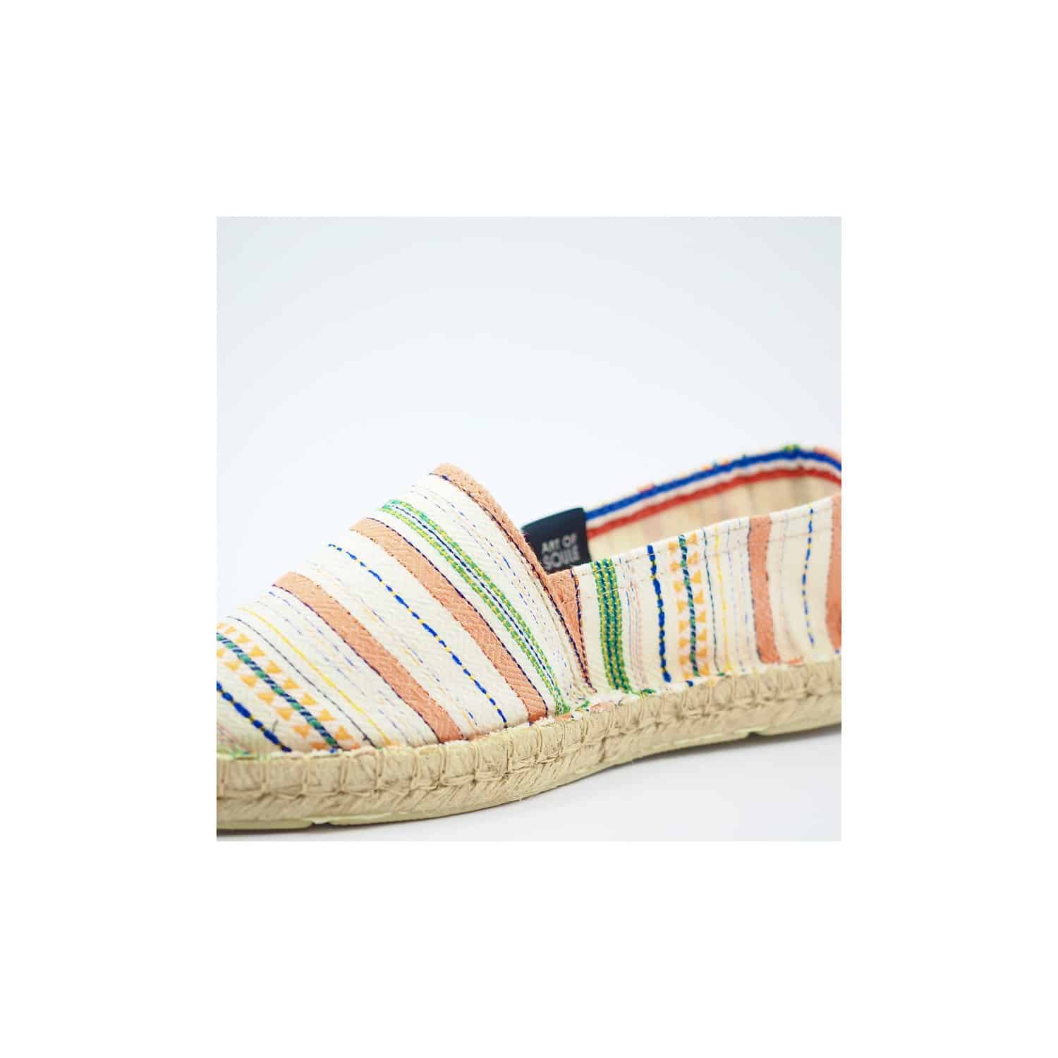 SARRANCE - Espadrilles chaussons rayées | Beige
