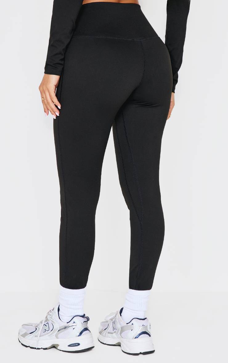 Noir Legging De Sport Taille Haute Sculptant Petite
