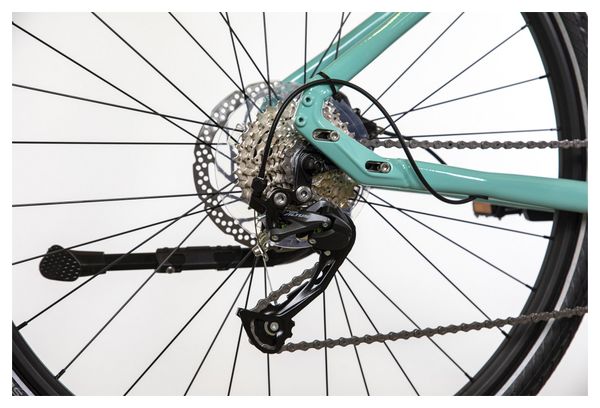Vélo Fitness Électrique Bicyklet Béatrice Shimano Altus 9V 500 Wh 700 mm Bleu