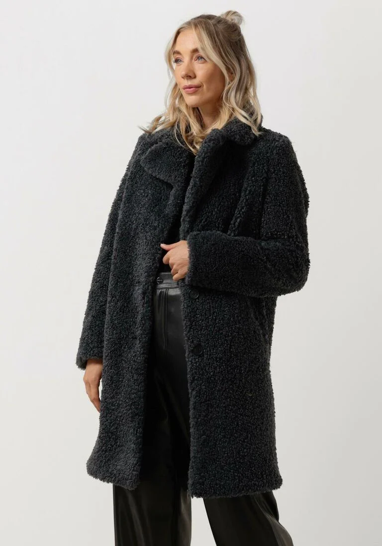 GIACOMO THE JACKET grijze giacomo the jacket faux fur jas 6612576