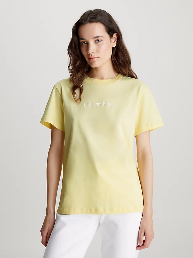 Camiseta de algodão com logotipo