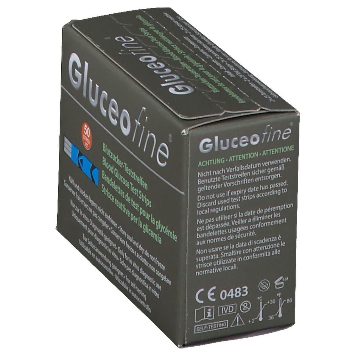 Gluceofine® Blutzucker-Teststreifen