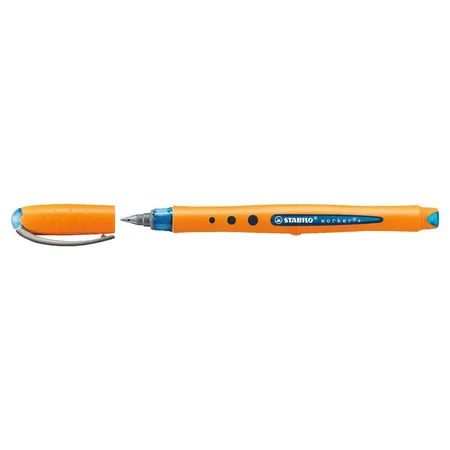 Tintenroller - STABILO worker+ - medium - Einzelstift - blau