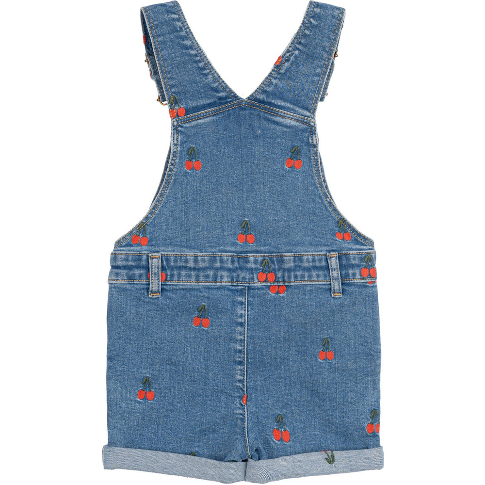 Køb THE NEW Siblings Light Blue Denim EMB Nayla Kort Denim Dungarees