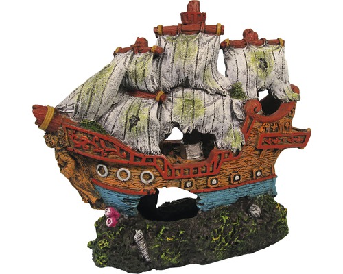 Aquariumdecoratie zeilboot 15 cm