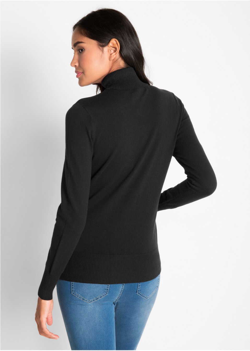 Pull à col roulé en fine maille