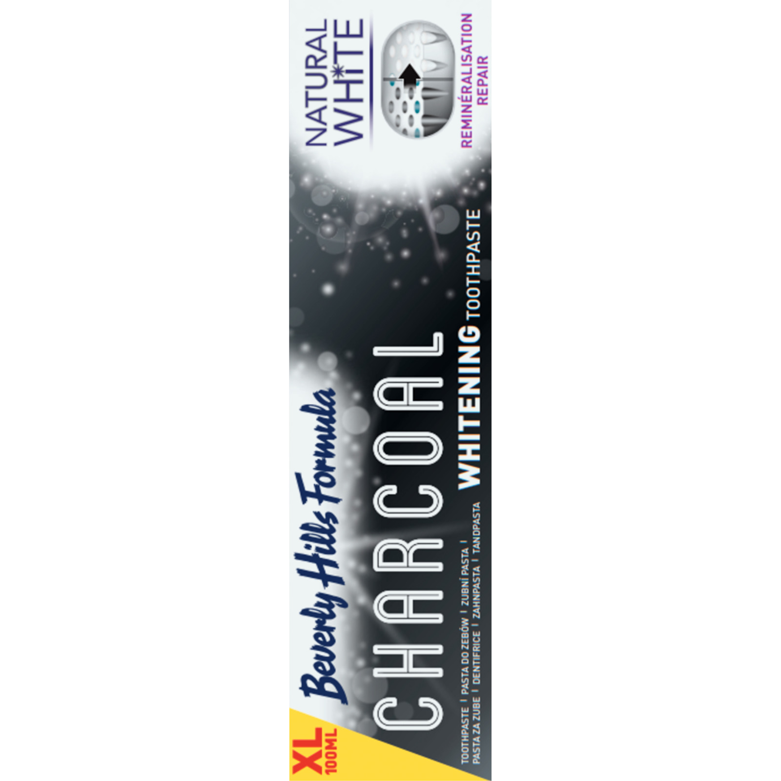 Beverly Hills Formula Natural White Zahnpasta Charcoal Whitening 100 ml