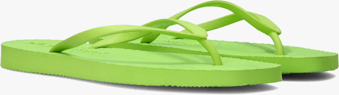 SLEEPERS groene sleepers teenslippers tapered