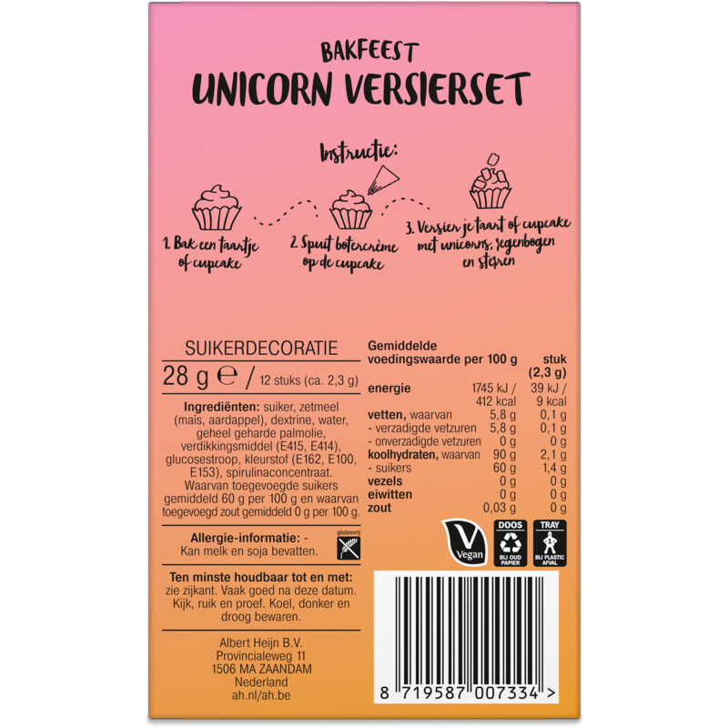 AH Versierset unicorn