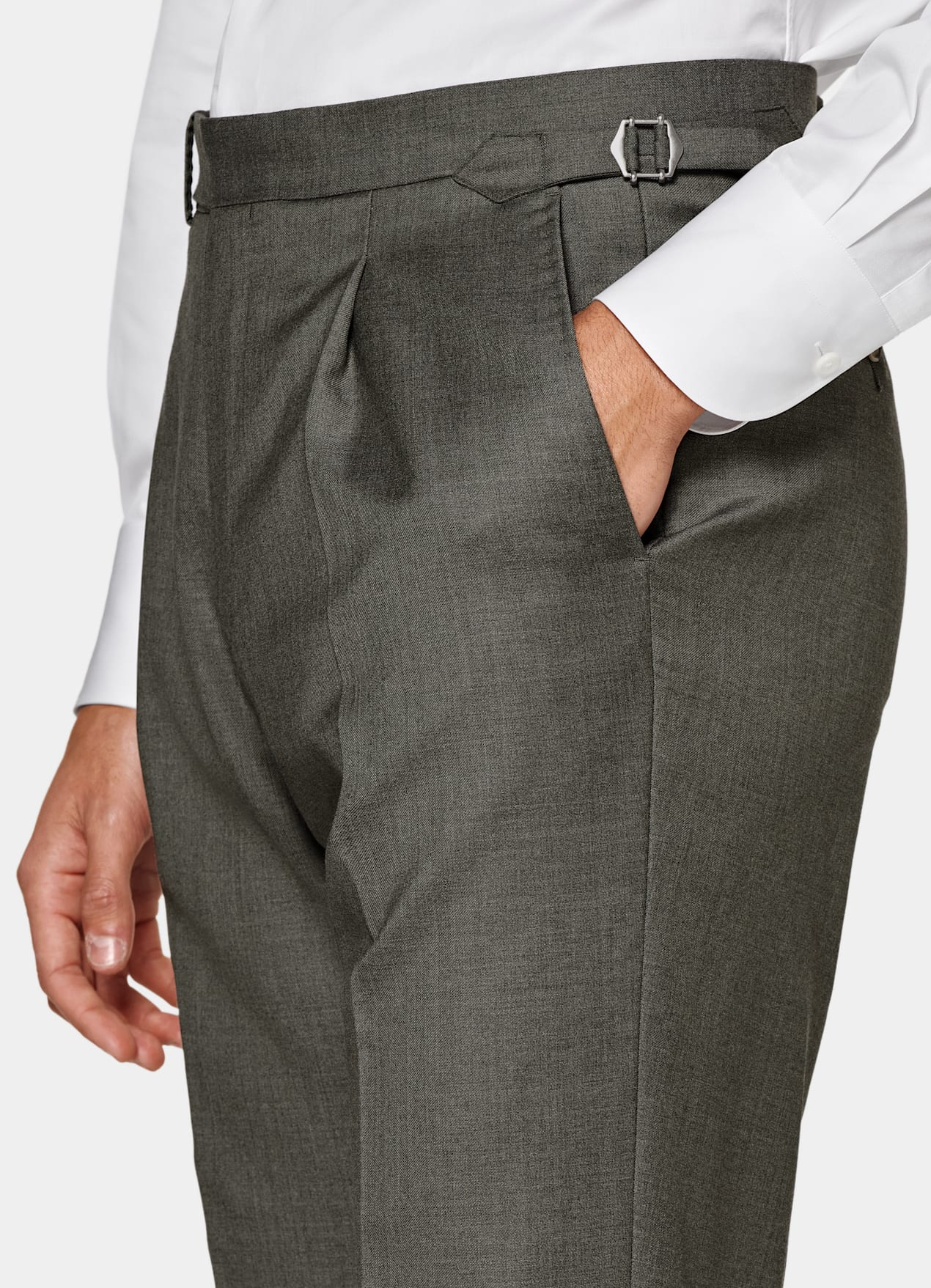 Costume trois pièces Havana coupe Tailored vert foncé
