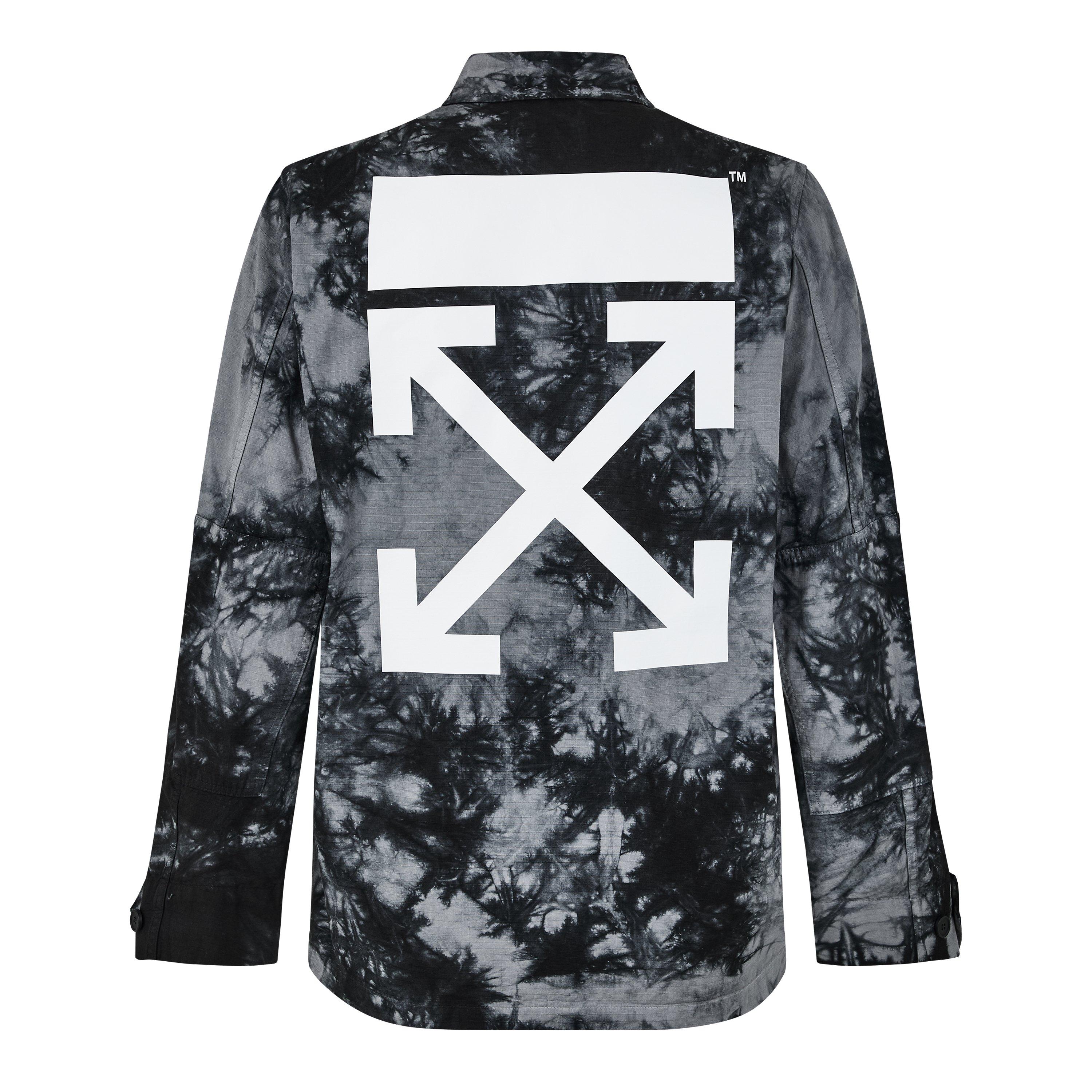 Off White Tie Dye Back Logo Overshirt
