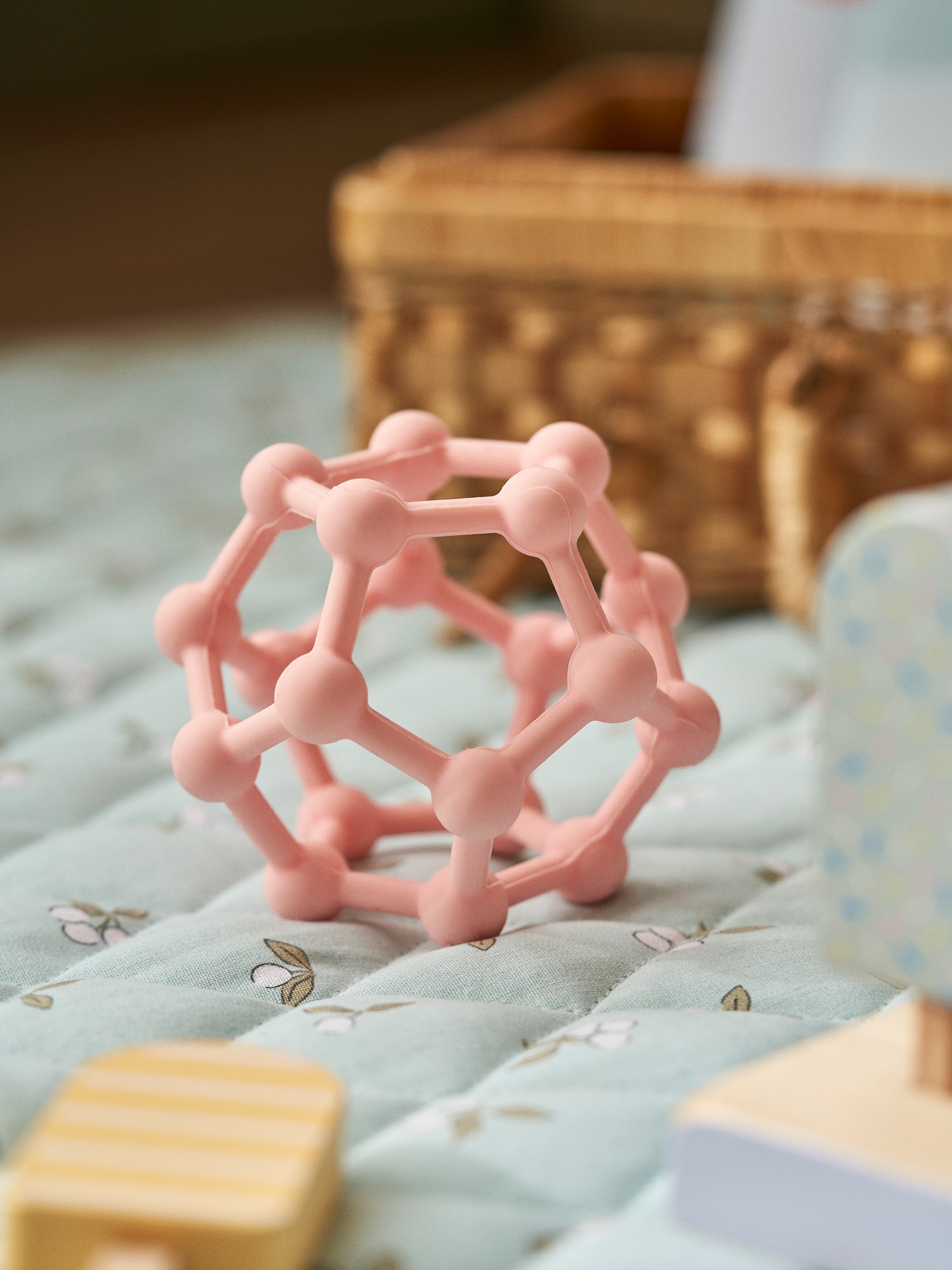 Bidering | Silikone. 7 cm. | Coral