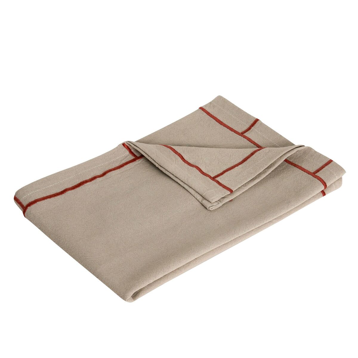 Easypeasy kjøkkenhåndkle, beige/rød