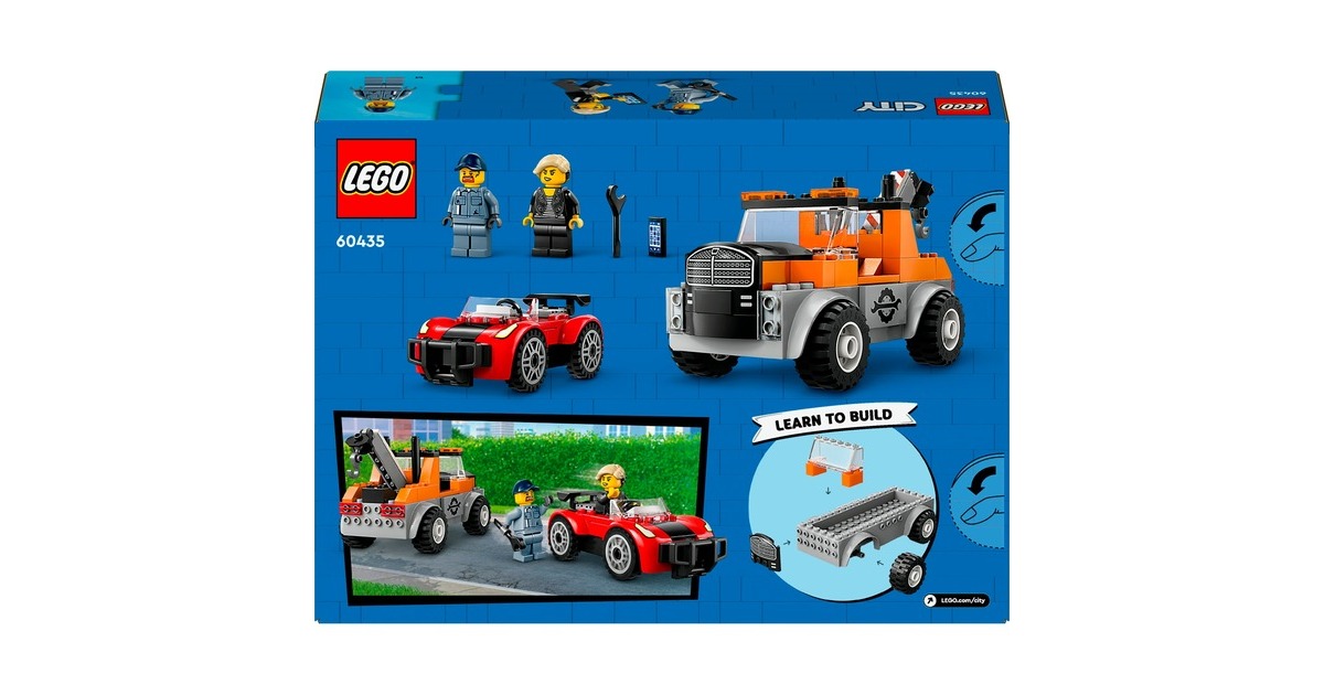 LEGOCity - Sleepwagen en sportautoreparatie Constructiespeelgoed  (60435)