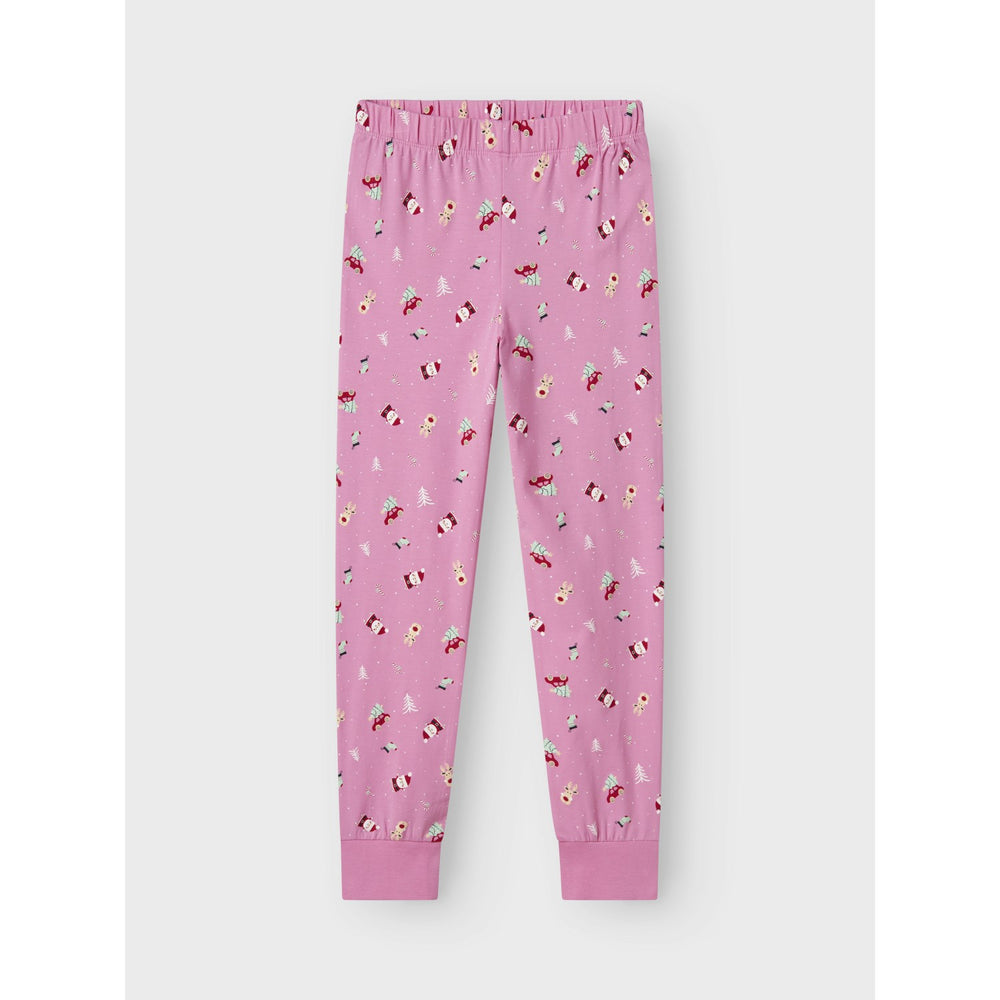 Køb Name It Jule Pyjamas Christmas Elements Fuchsia Pink