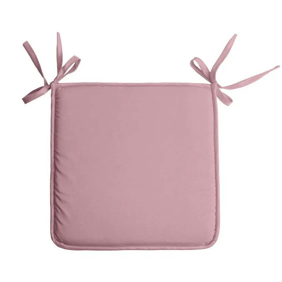 Stof Textile Home stoelkussens - oud roze - 38 x 38 x 3 cm