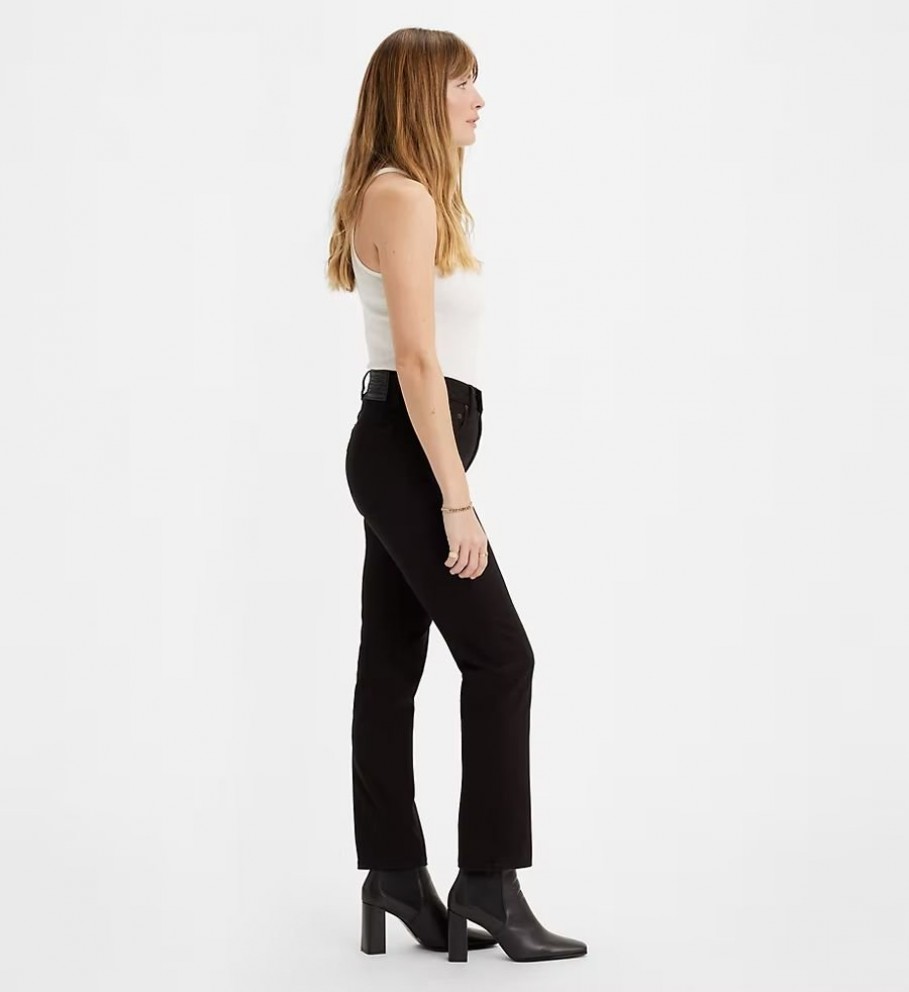 Calça jeans Levi's 724 High Rise Straight preta