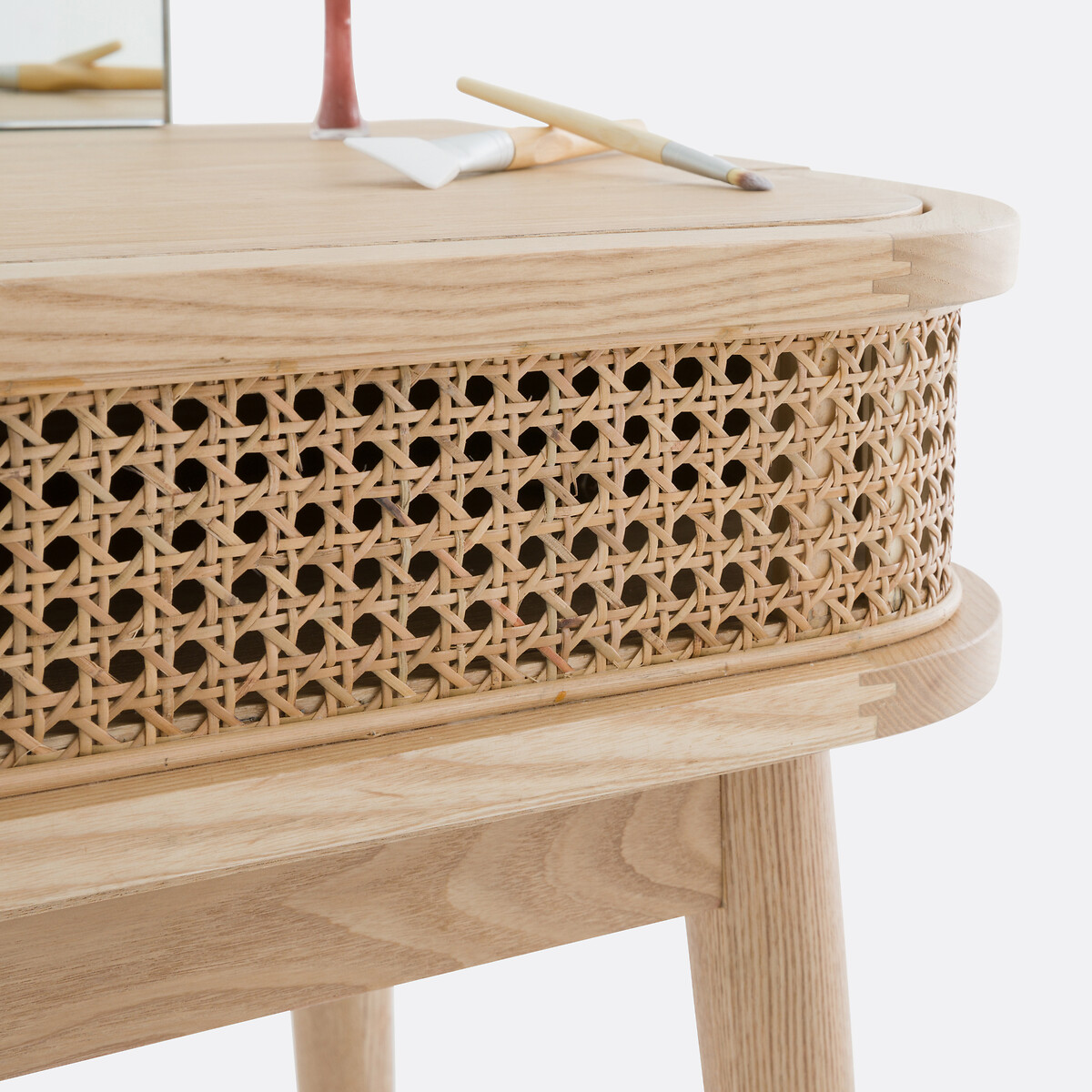 LA REDOUTE INTERIEURS<br>Penteadeira, 2 gavetas, vime, Laora