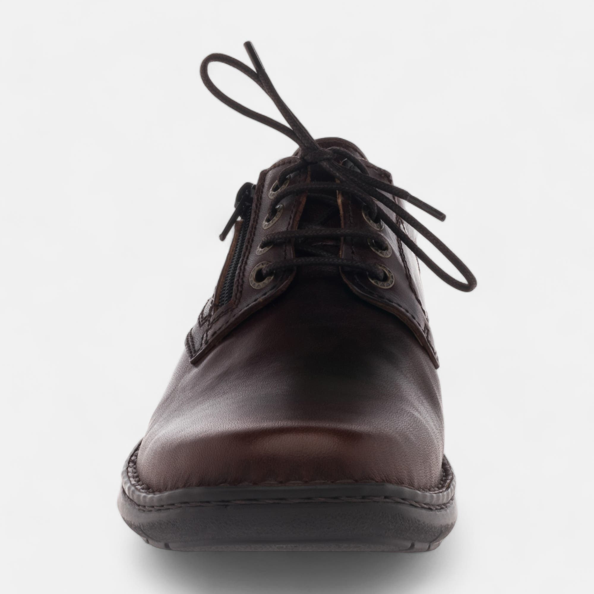Derbies pieds sensibles Homme en cuir cognac