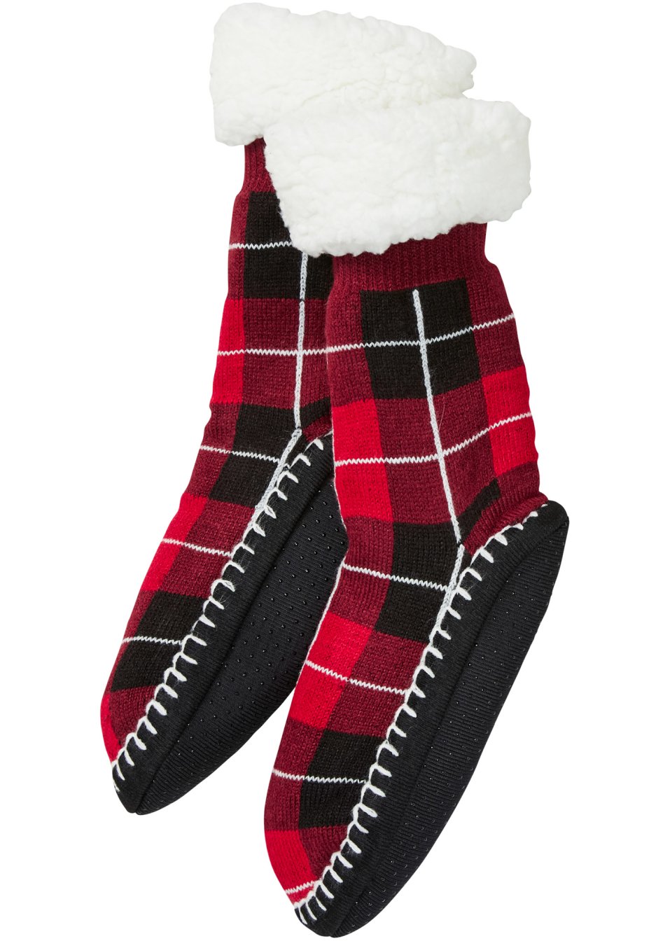 Chaussettes d'intérieur avec semelle antiglisse et doublure peluche