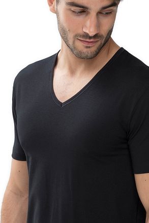 Mey V-hals Dry Cotton T-shirt Zwart 46007 kopen