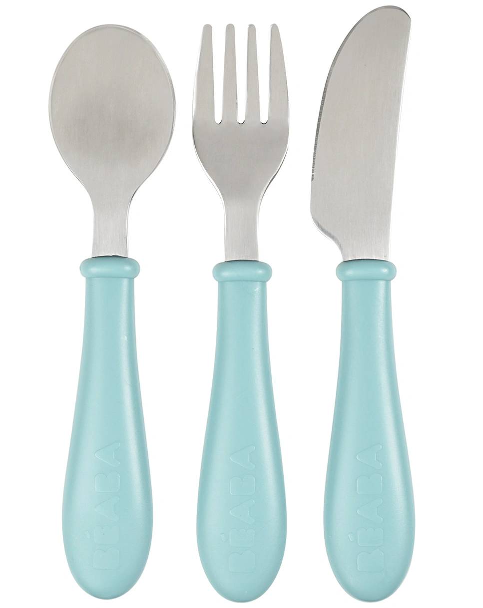 Edelstahl-Besteck I'M SO BIG 3-teilig in airy green