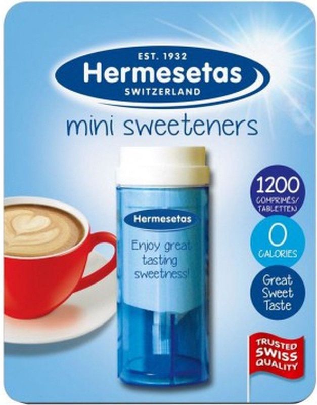 Hermesetas - Zoetjes - 1200 Tabletten - Zonder Calorieën