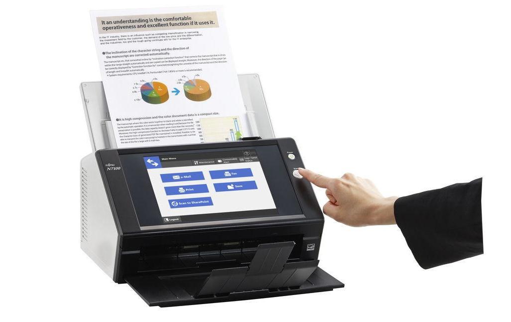 Dokumentenscanner N7100E<br>Netzwerk-Dokumentenscanner