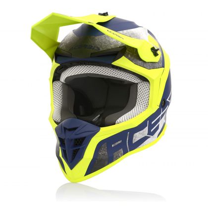 Casque cross Acerbis LINEAR YELLOW/BLUE 2023 - Jaune / Bleu