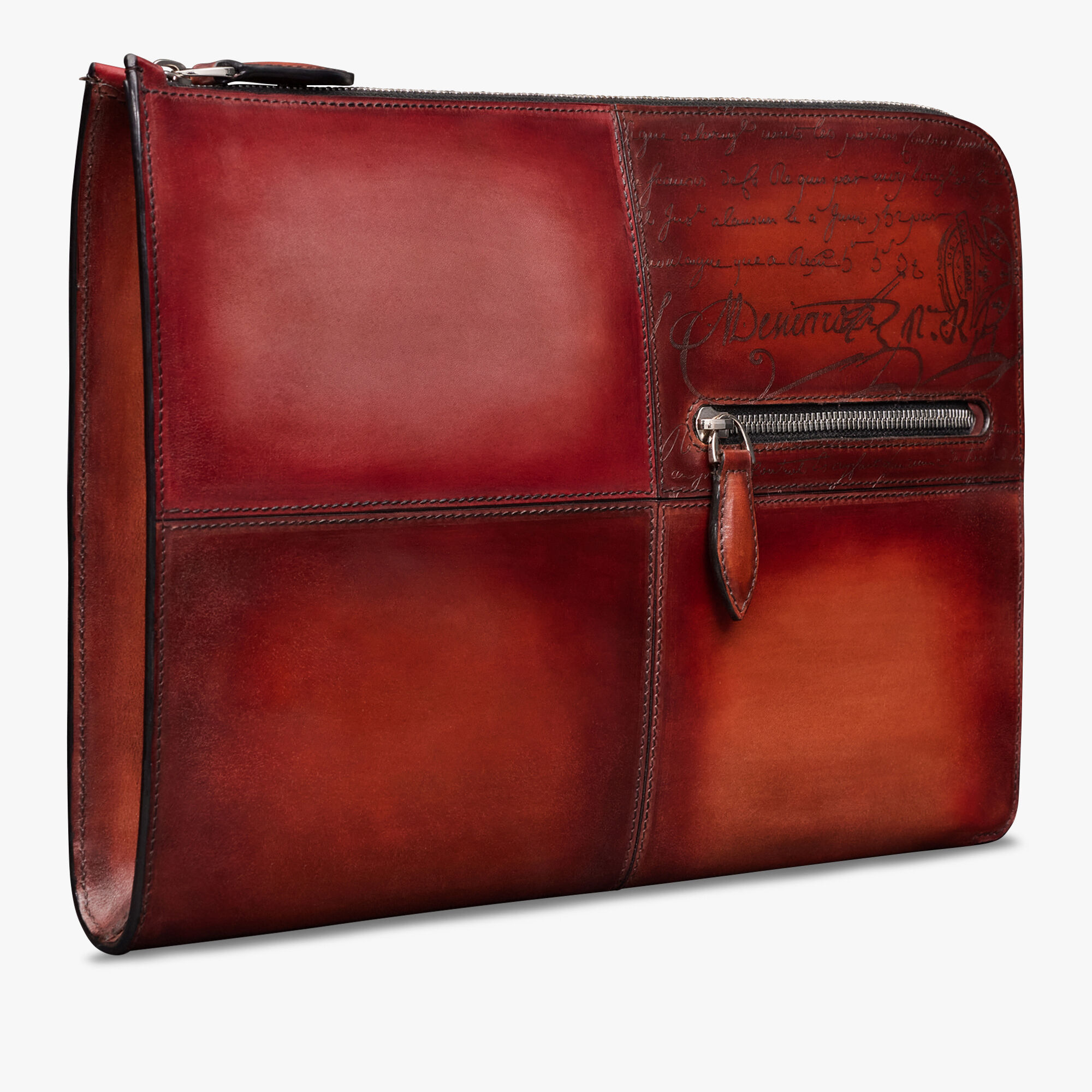 Pochette Nino TGM En Cuir Scritto