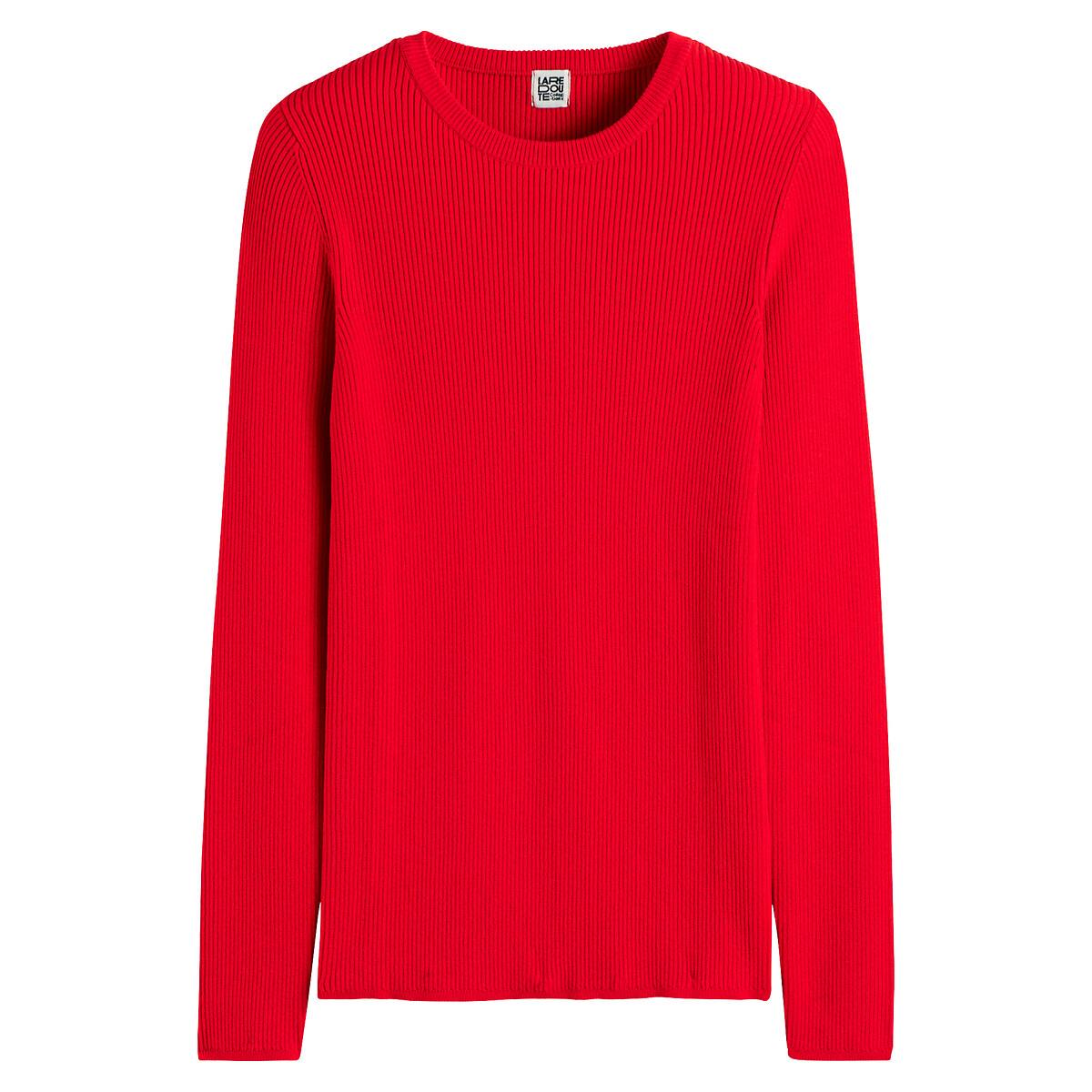 COLEÇÃO LA REDOUTE<br>Suéter em malha fina com gola redonda