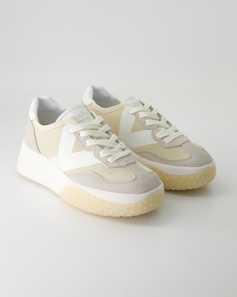 Keh-Noo Primary Sneaker in Beige