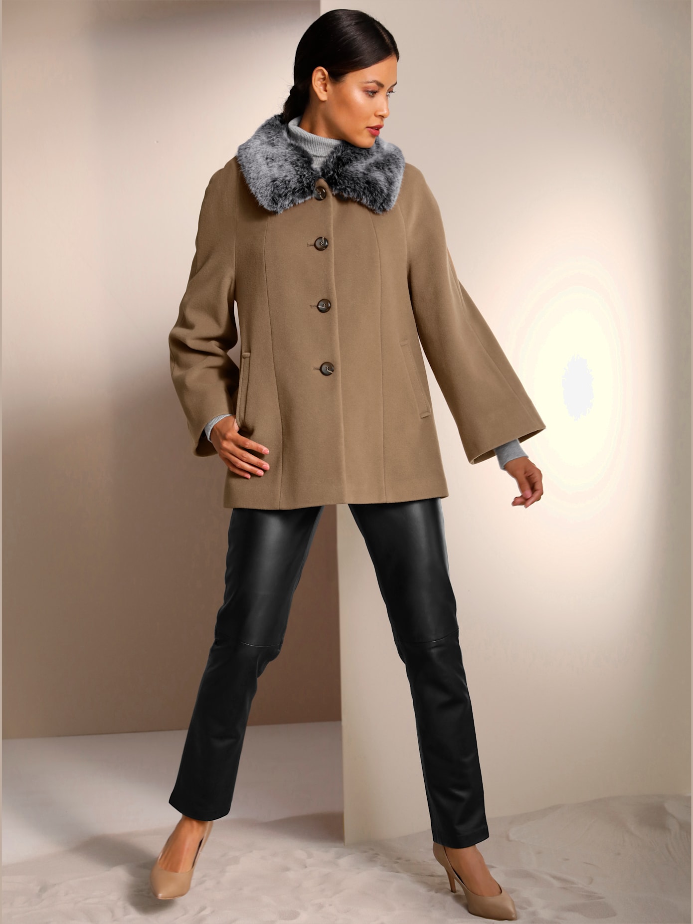 Veste en laine joli mélange de laine haute qualité