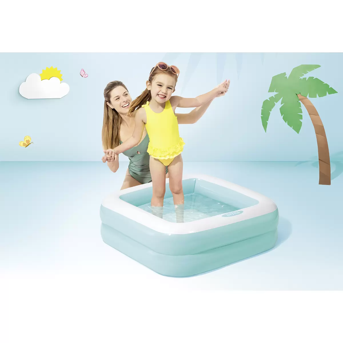 Pool Intex blau,pink