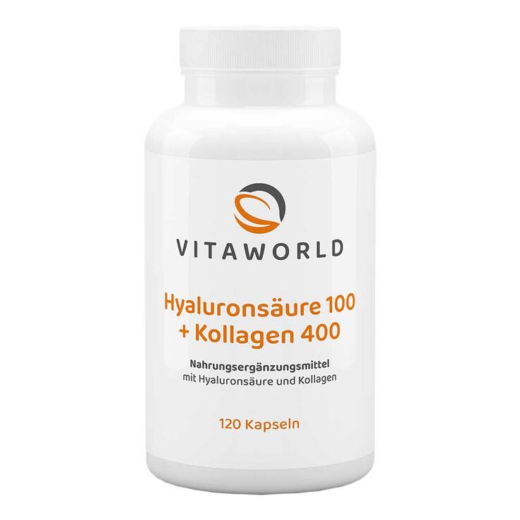 Hyaluronsäure 100 + Kollagen 400 Kapseln, 120 St