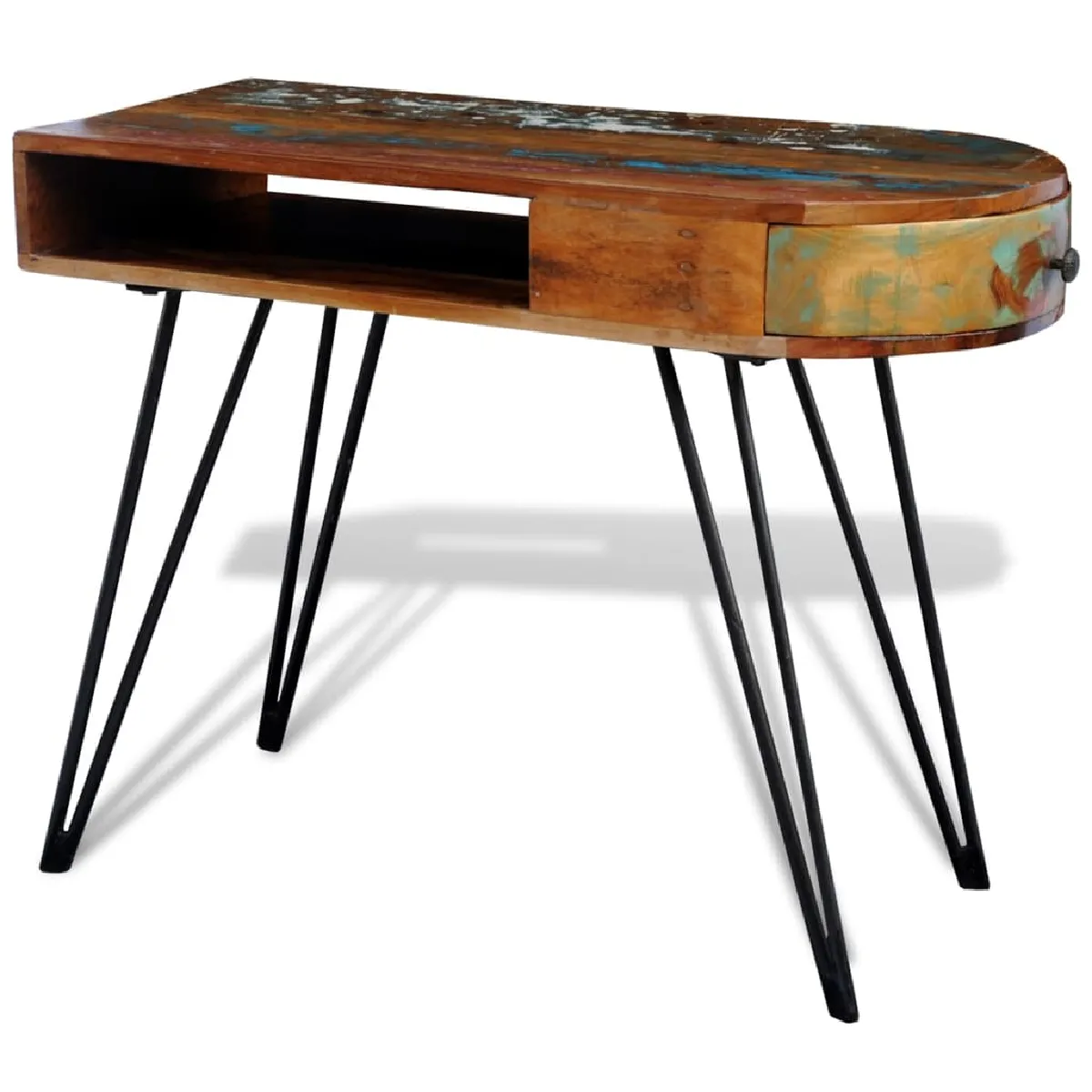 VidaXL Bureau avec pieds en fer