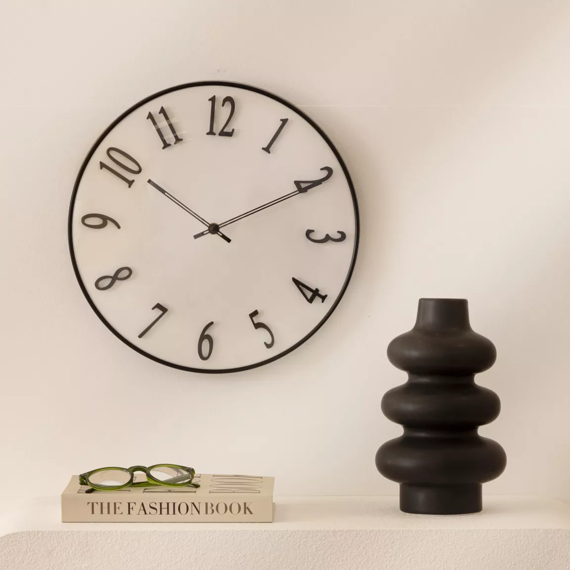 Horloge murale (D35 cm) Edgar Noir