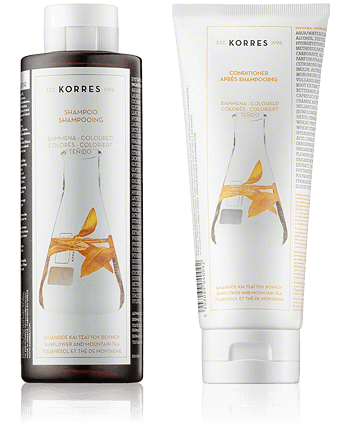 Korres Hair Care Sunflower & Mountain Tea Set 250ml-200ml