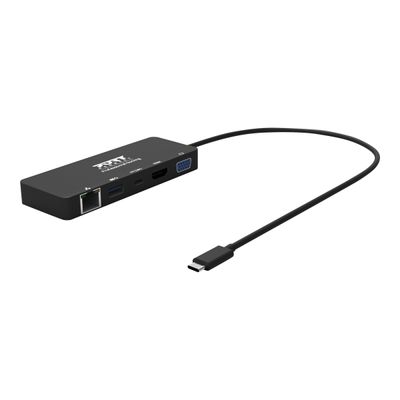 PORT Connect - station d'accueil USB-C de voyage pour PC et Mac- VGA, HDMI