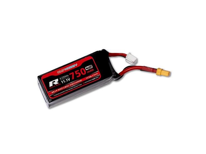 OMPHobby RC-Akku LiPo 750 mAh 11.1 V 60C M2 - Evo 3S LiPo Akku, passend zu OMP M2 - Evo Heli