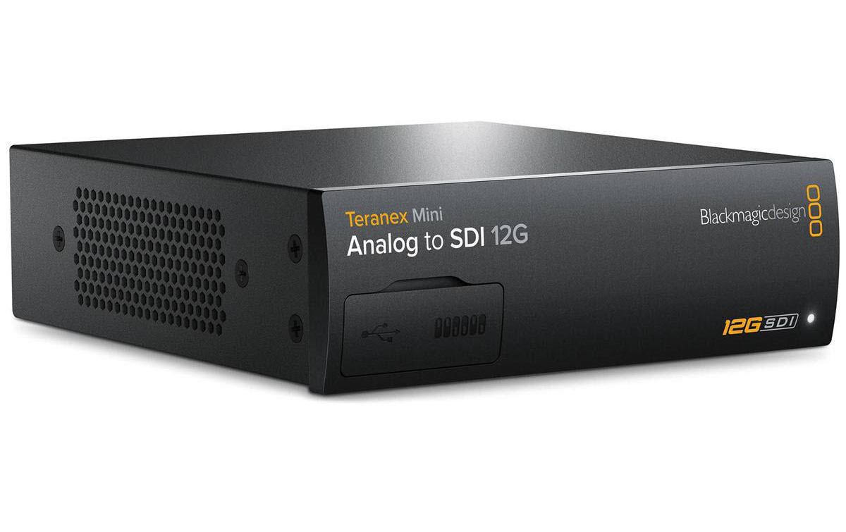 Konverter Teranex Mini Analog zu SDI 12G<br>Konvertierung von YUV/S-Video/Composite mit analogem oder AES/EBU-Audio in SD, HD und Ultra HD SDI