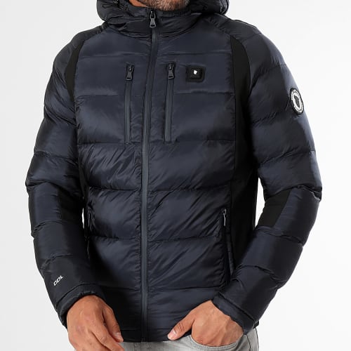 Doudoune Chauffante Capuche Avoriaz Bleu Marine