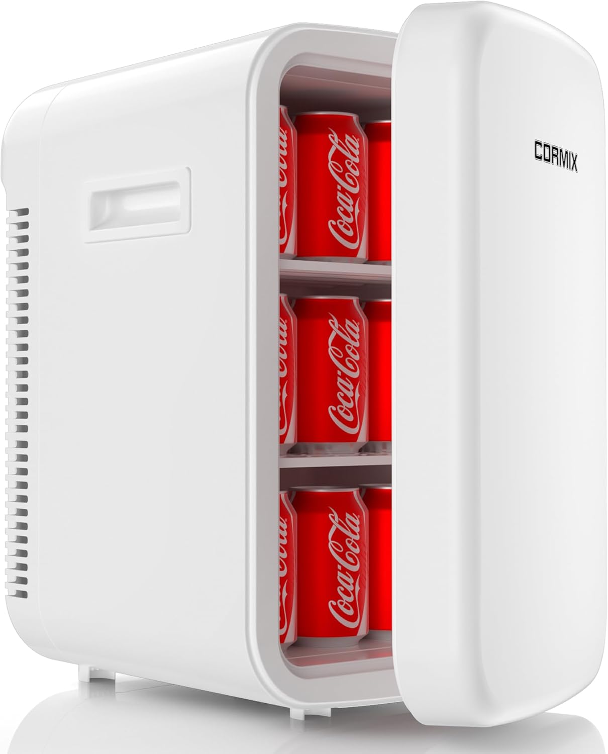 Mini Kühlschrank 18L, 2 in 1 Kleiner Kühlschrank mit Kühl- und Heizfunktion, Tragbar mit Kühl- und Heizfunktion, Kleiner Getränkekühlschrank 12V DC/220V AC für Hause Büro Camping und Auto