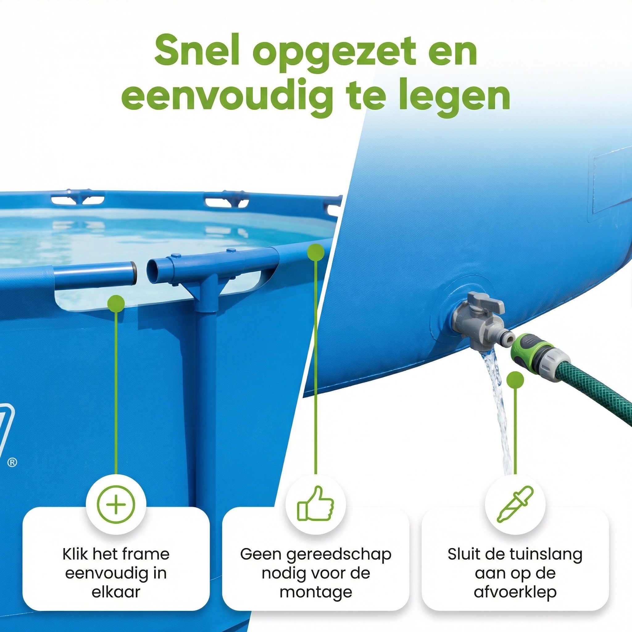 Bestway steel pro 396x84cm zwembad – 3-delig