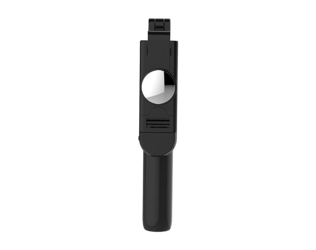Selfie-stick / mobil stativ med fjernbetjening og lampe