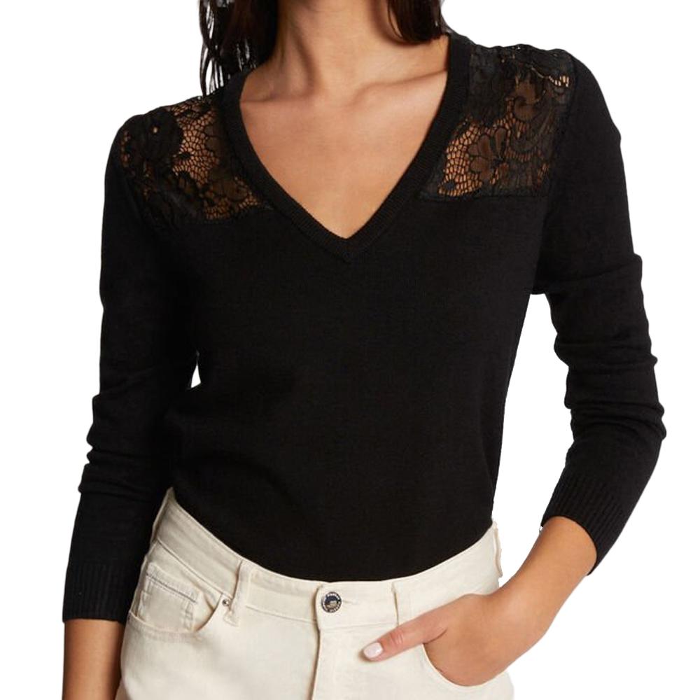 Morgan Pull Noir Femme Morgan MCOURSE