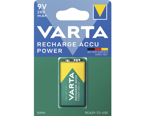 Varta E-Block 9 Volt oplaadbare batterij, 1 stuk