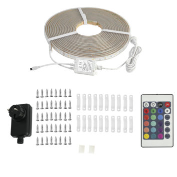 Handson Outdoor LED strip met RGB kleuren en warmwit IP44 10 meter incl. afstandsbediening