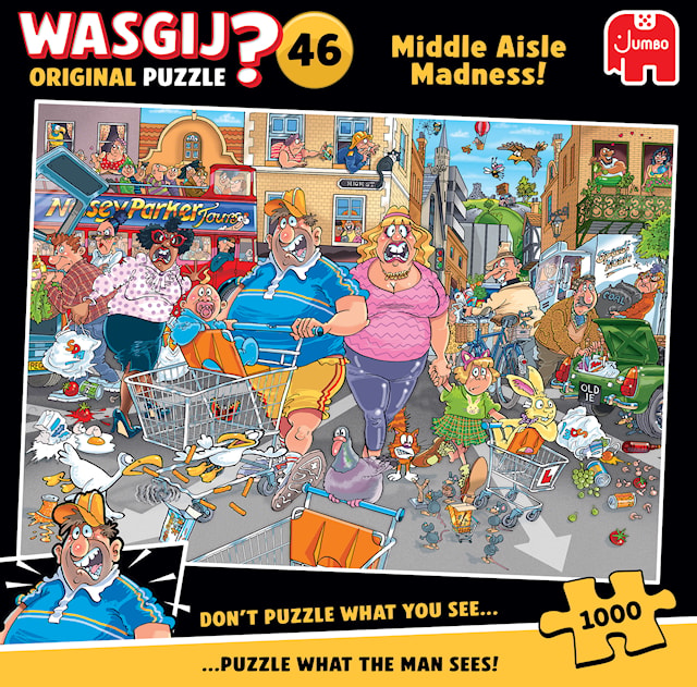 Wasgij Original 46 Midtgang Madness! Puslespill 1000 brikker