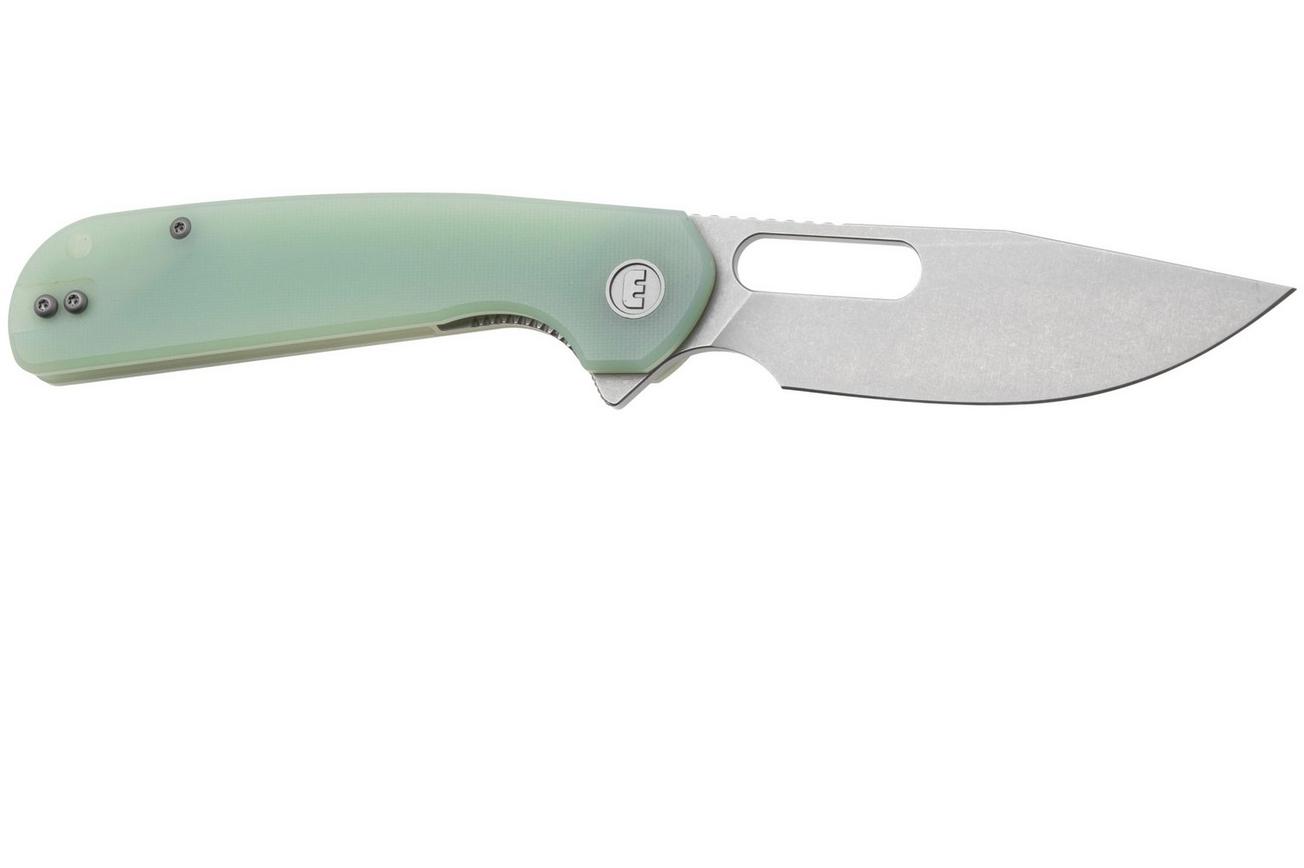 Eutektik Trinity TRI-JSW-L Stonewashed 14C28N, Jade G10, linkshandig zakmes